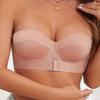 Seamless Shoulder Strap Bra for Large Breasts Push-up Non-slip Tube Top Long-lasting Breast-controlling Bra