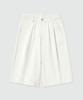 DECET Cotton 2Pleats Shorts Dcpt041Ivory