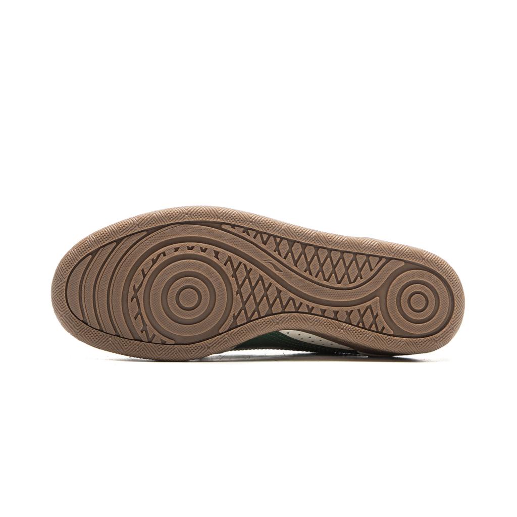 New LiNing Matte Finish Slip Resistant Cushioning And Breathable Low Top Skateboard Shoes Women's White Green AGCV386-7