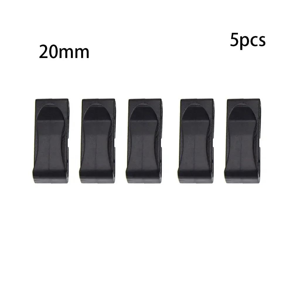 5pc 2-5cm Molle Webbing Buckle Camping Hiking Outdoor Attach Strap Belt End Clip Adjust Keeper Molle Backpack Bag Buckles Hiking