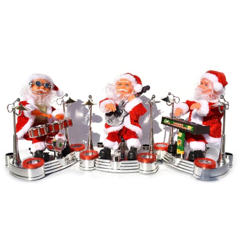 Kids&Adults Plastic Toy Kids Game Electric for Play the Instruments Santa Claus for Creative Supplies for Kids/Adults