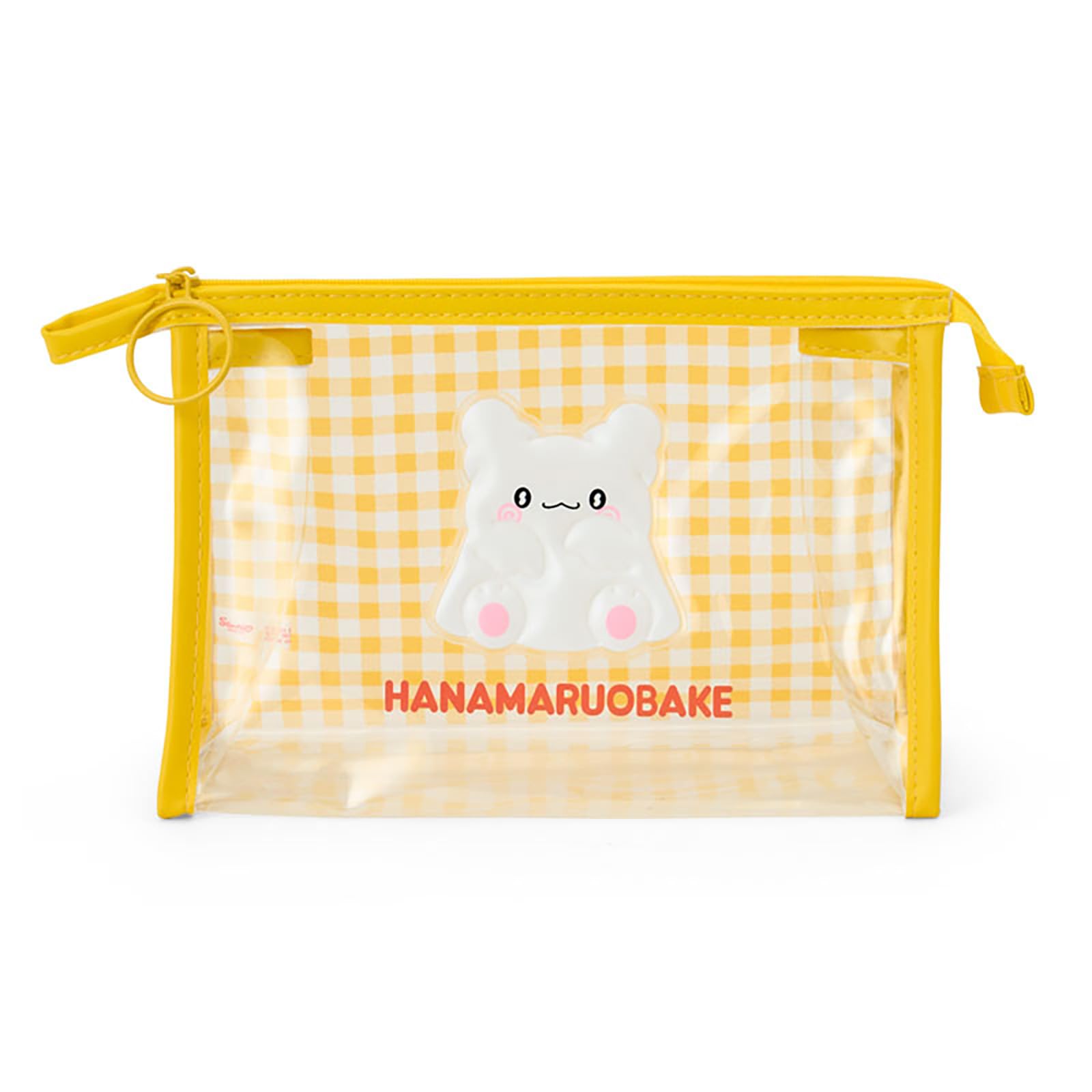

Sanrio Clear Hanamaru Obake Transparent PVC and Zipper Suitable for Ages 3 and 22cm Wide x 10cm Deep x 15cm Product 732826 Pouch, (Ghost), Steel,