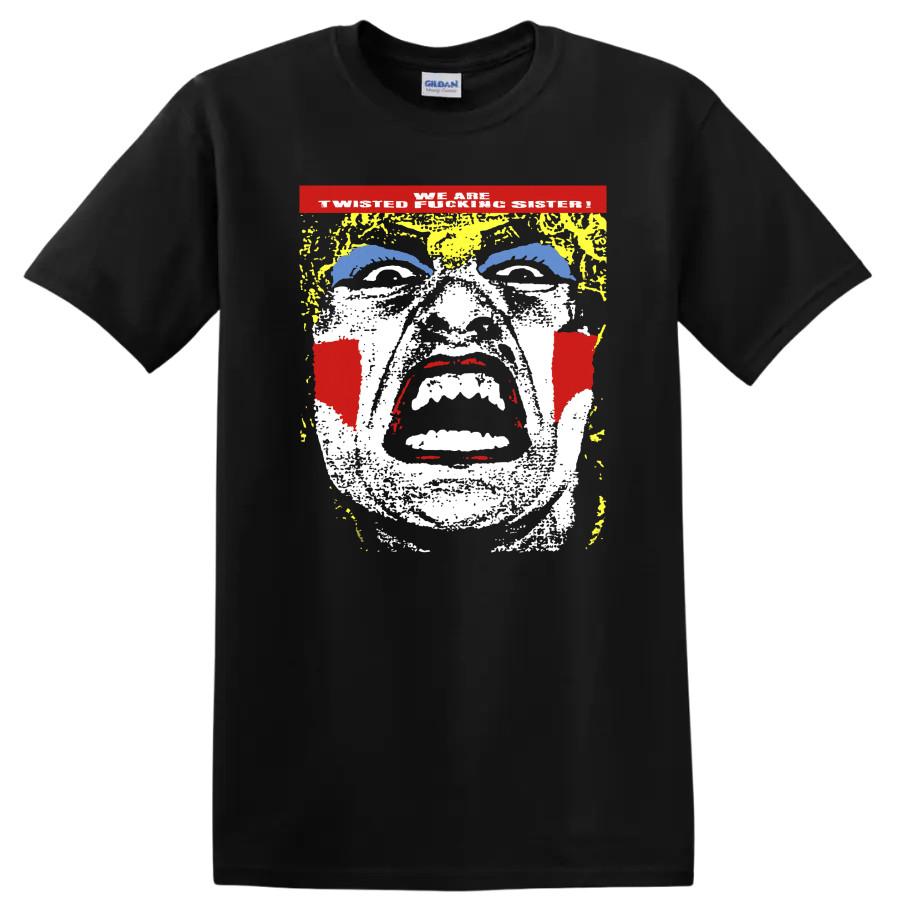 Twisted Sister T Shirt Retro Graphic Tee Band Music Face Design Tee