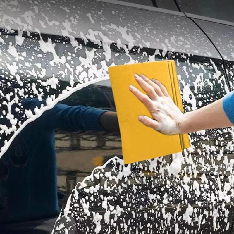 2/8Pcs Ultra-Absorbent Miracle Cleaning Shammy Multi-Purpose Reusable Cleaning Cloth Non-Woven Car Cleaning Towel Car Bathroom