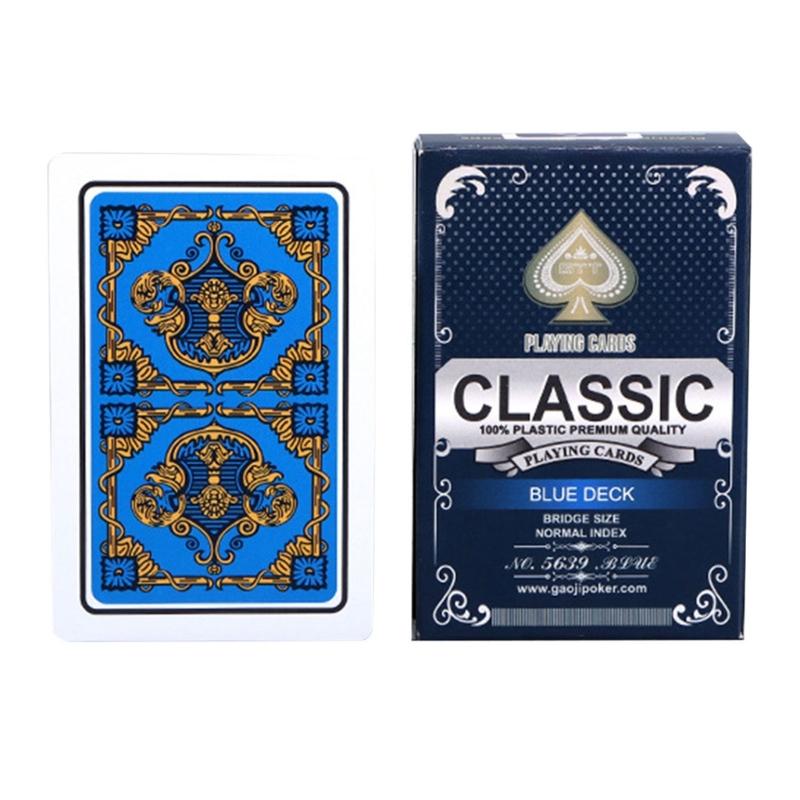 PVC Waterproofs Film Playing Card Plastic Playing Card Board Games Poker Card Practical Gift for Adults and Seniors