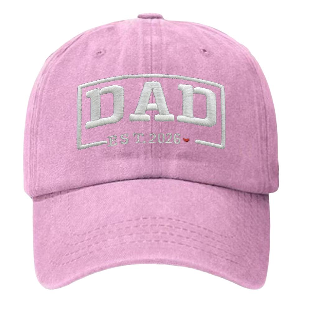 

2pcs Retro Washed DAD MOM embroidery Embroidered Baseball Hat for women,Outdoor Sport Adjustable Sunshade breathable driver caps Adjustable