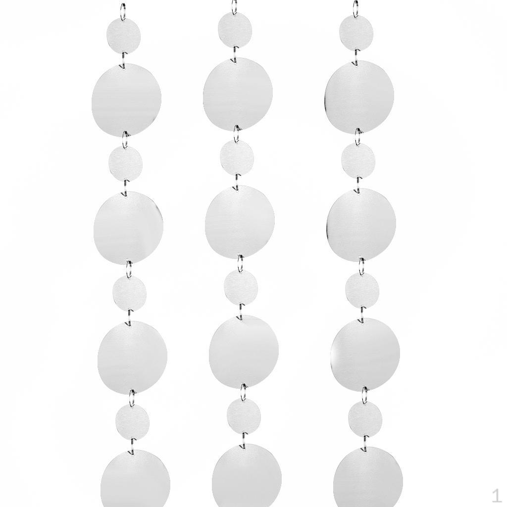 3pcs Glitter Thread Curtain Fringed Curtains Decoration