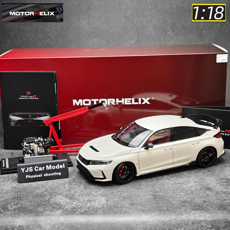 AAALZ1 Motorhelix 1:18 MH Honda FL5 Civic Type R Car Model Sports Car Static Decoration Holiday Gift Collection