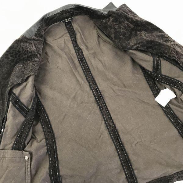 USED/GK/Itariya/Velour Tailored Jacket/Women’s S/7/Dark Brown/Patterned/Half Lined/Made in Japan