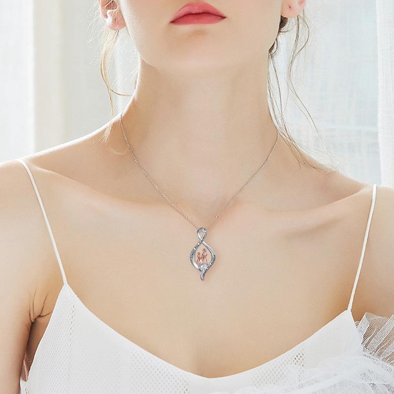Mother and Daughter Infinity Pendant Necklace Always My Daughter Forever My Friend Necklace Birthday Gifts
