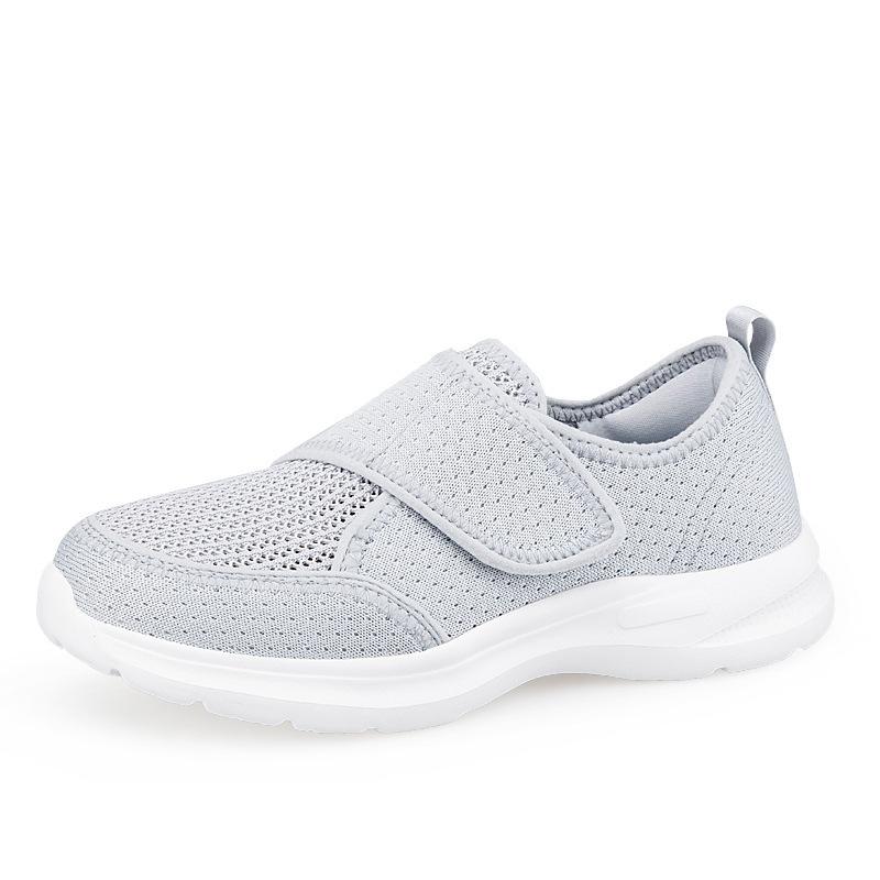 Widening Elderly Walking Shoes Summer Flying Mesh Lightweight Fashion Simple Rehabilitation Shoes Fashionable Mother Shoes Old