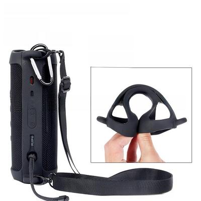 Silicone Protective Cover for JBL Flip 6: Kaleidoscope Design Portable Speaker Storage Bag