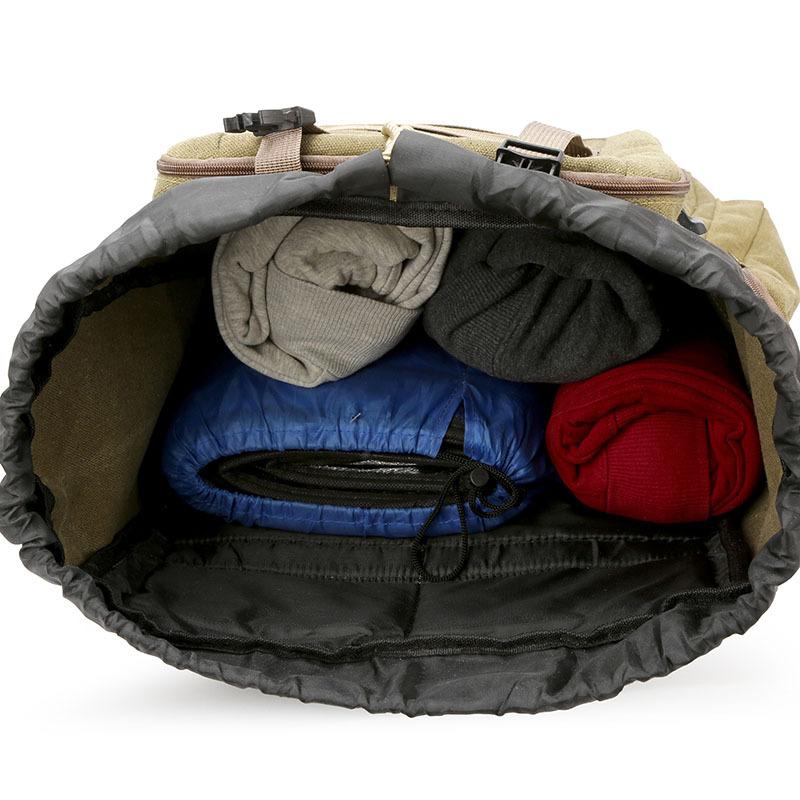 SCIONE 80L Velkokapacitní Vodotěsný Turistický Batoh Volnočasový Taktický Batoh Outdoorový Sportovní Cestovní Batoh