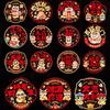 10PCS 2025 Snake New Year Decorative Blessing Sticker Window Grilles  Home Store Decorations