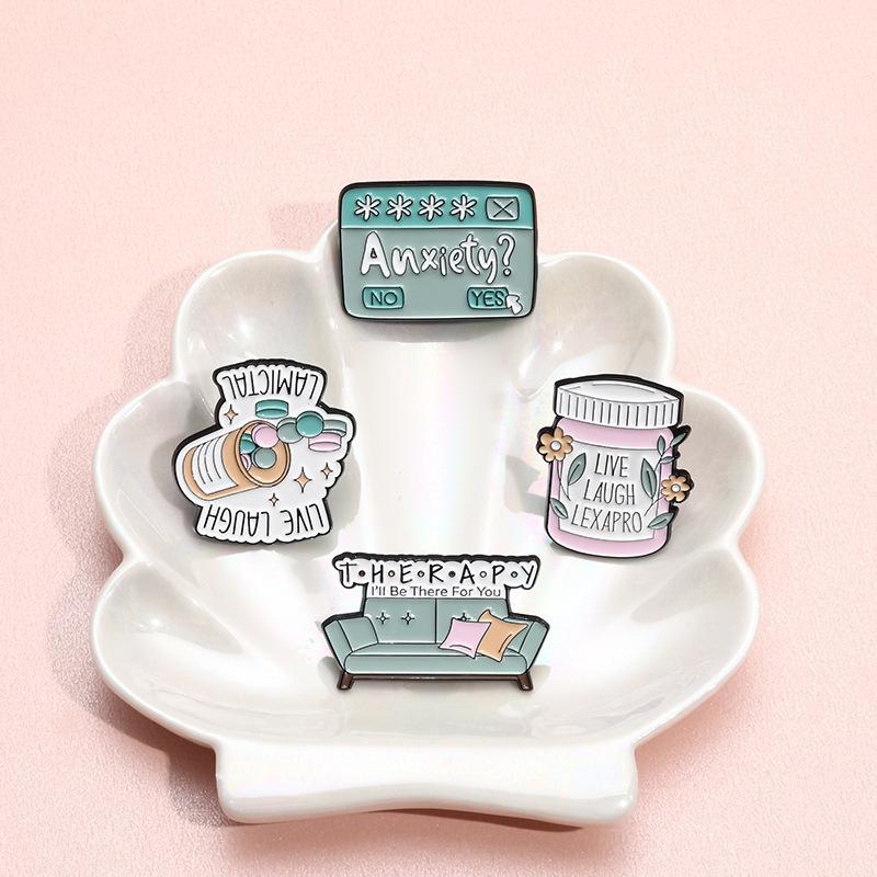 Brooch Alloy Trendy Featuring Adorable Cartoon Figures For Decorative And Functional Use