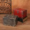 Organizer Wooden Vintage Box With Latch For Desktop Storage Decoration Gift