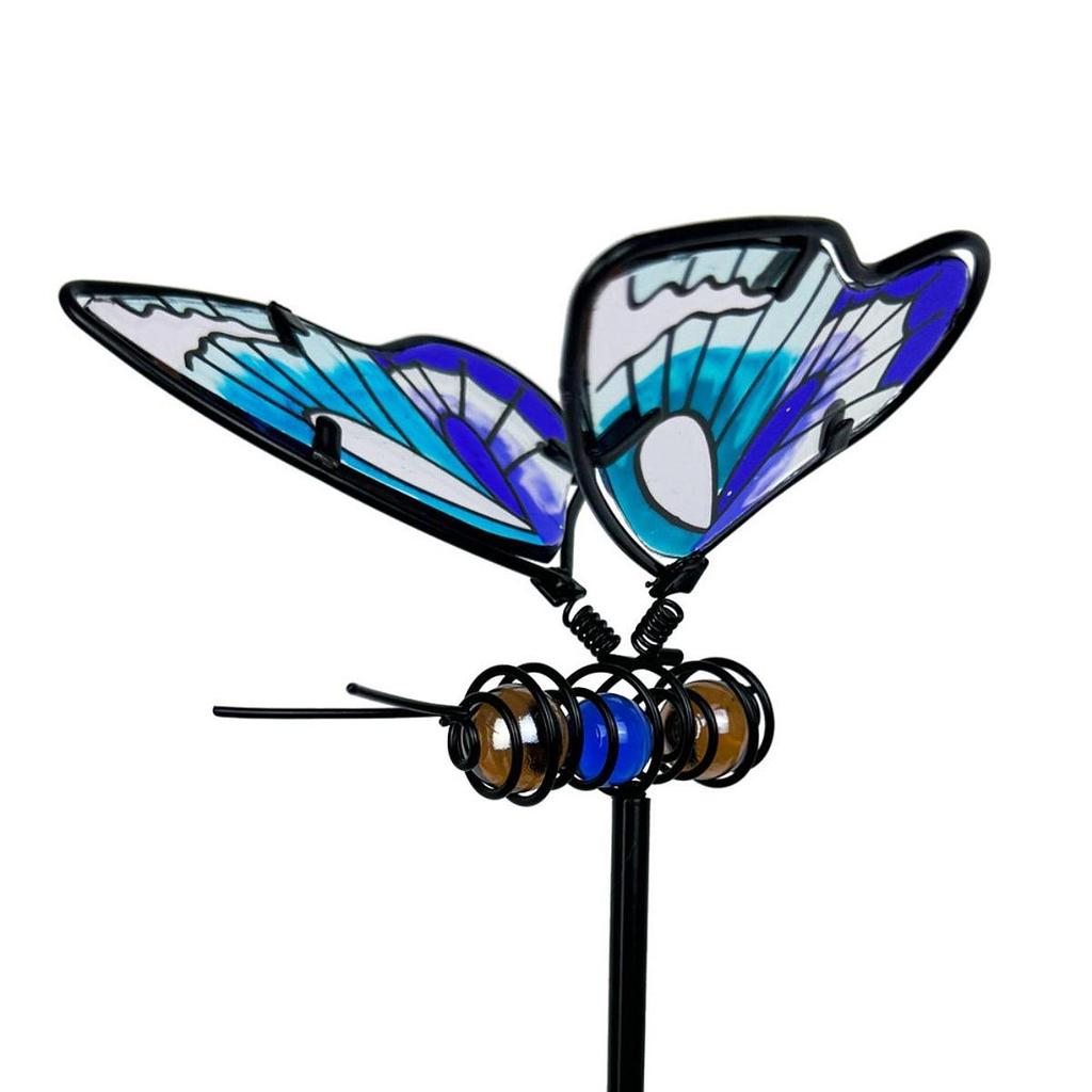 Butterfly Garden Stake Decorative Holiday Birthday Gift Yard Sign Outdoor Decoration for Pathway Balcony Outside Patio Walkway