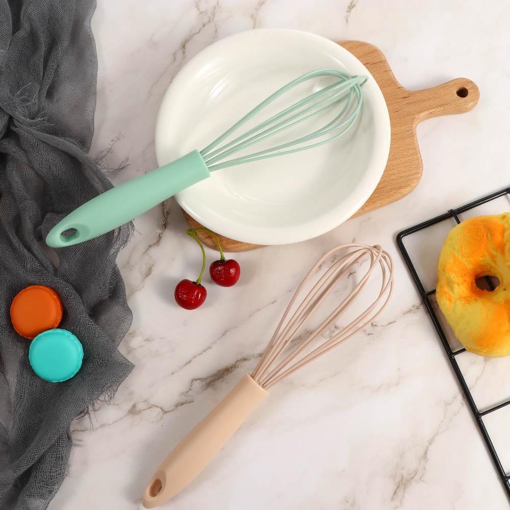 Stainless Steel Cook Silicone Handle Baking Tool Egg Beater Blender Egg Mixer Stirring Whisk