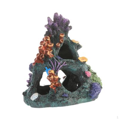 Aquarium Coral Cave Fish Tank Mountain Plants Supplies Landscaping Hiding Betta