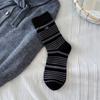 Women's New Autumn and Winter Color Striped Boneless All In One Drum Pile Cotton Socks