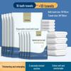 Individually Packaged Thick Disposable Bath Towel for Travel and Home Use - Soft and Comfortable