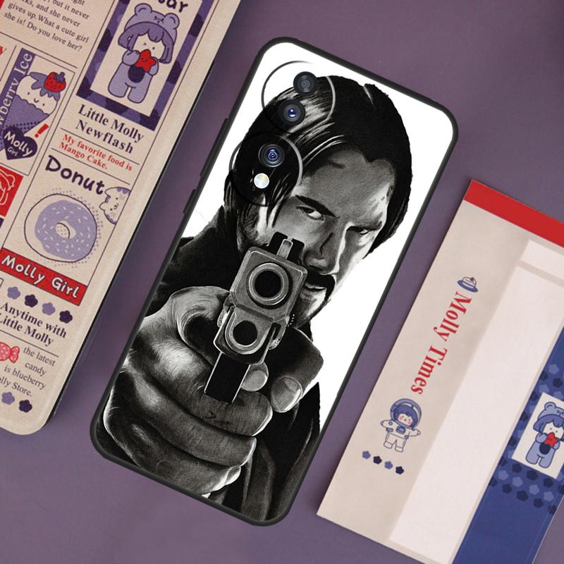John Wick Case For Honor 200 50 70 90 Lite X9b X9a X8b X8a X8 X9 X9c Honor Magic 7 Lite 6 5 Pro Cover