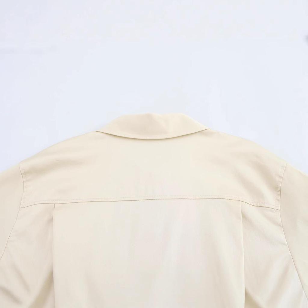 Spring 2025 Women's European & American Style Loose Wide Hem Short Dress 4661328