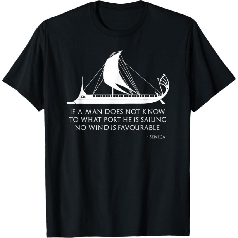 

Ancient Roman Trireme Greek Stoic Philosophy Seneca Shirt T-Shirt S