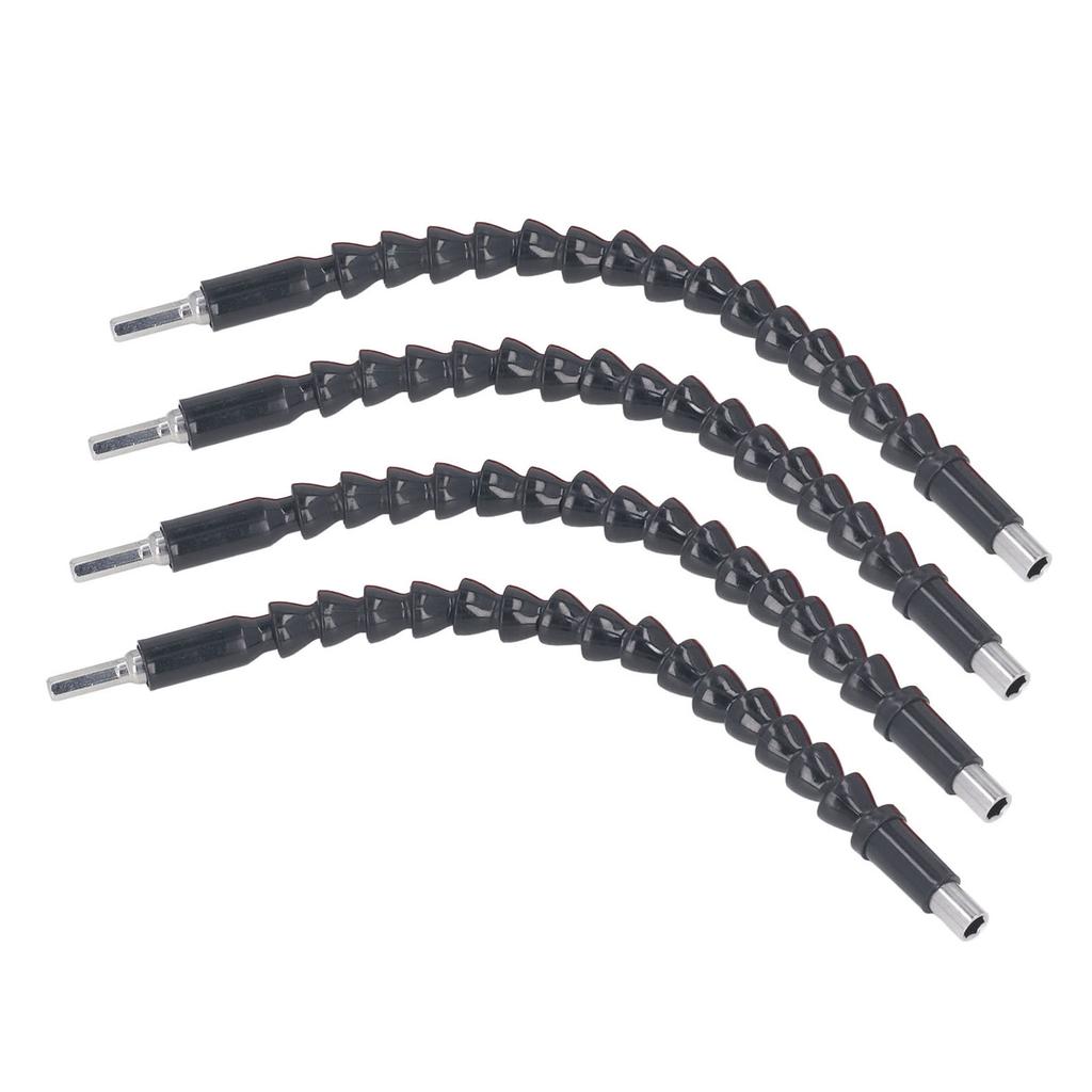 4 STK Fleksibel Borforlenger 11,6 Tommer 1/4 Tomme Bortilkobling Bøybar Skrutrekker