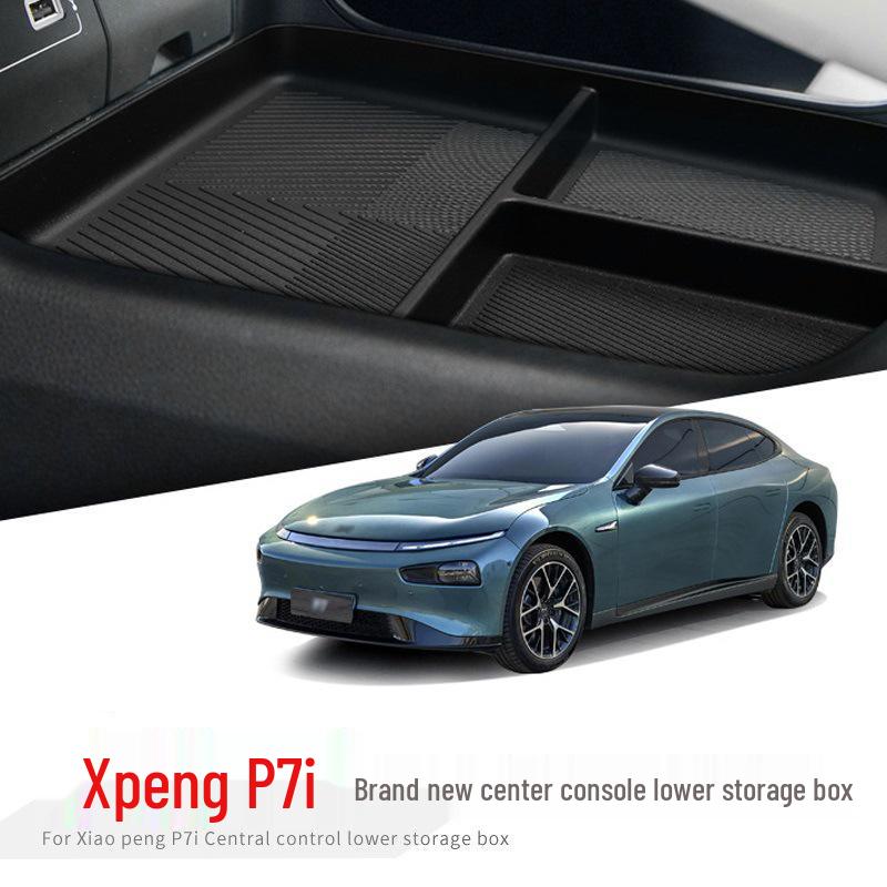 XPeng P7i Lower Center Console Organizer - Car Interior Storage Box & Decoration