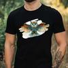 T-Shirt Herren Wunderliche Eule Motiv Baumwolle Größe XS bis 5XL