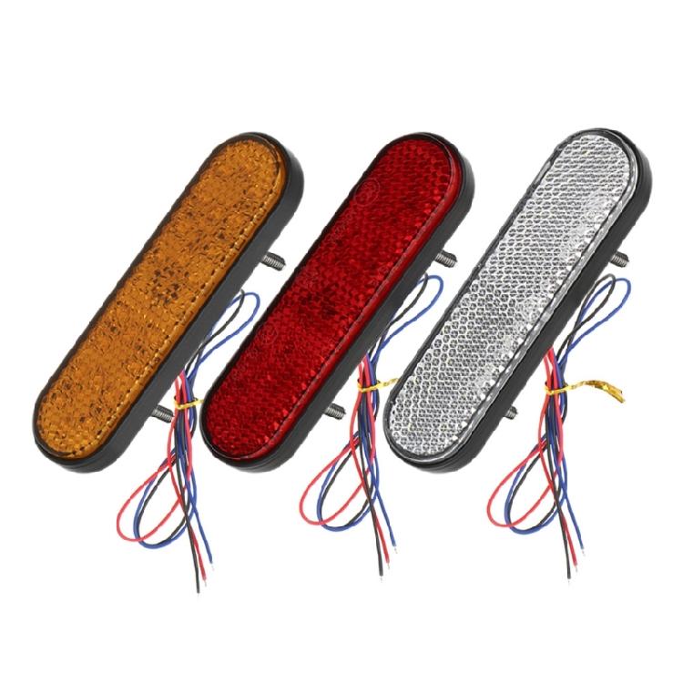 Side Marker Tail Lights Replacement Tail Stop Brake Light 24 LEDs Turn Signal Light Oval Trailer Lights with Reflector