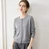 Lekasha 100% Pure Cashmere Women's Cable Knit Cardigan Sweater - Loose Fit for Autumn/Winter.