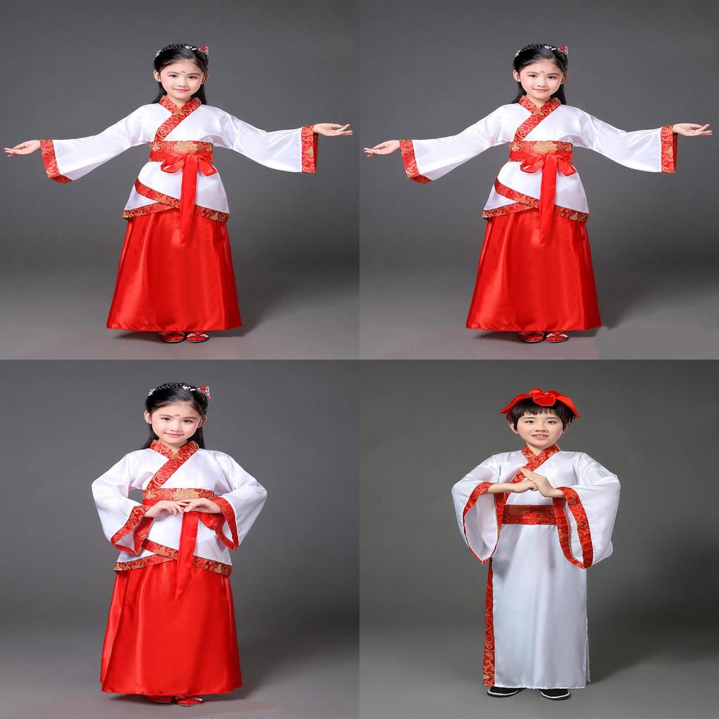 Elegantes Ruqun im altchinesischen Stil für Mädchen und Kinder, langes Feen-Infantakleid