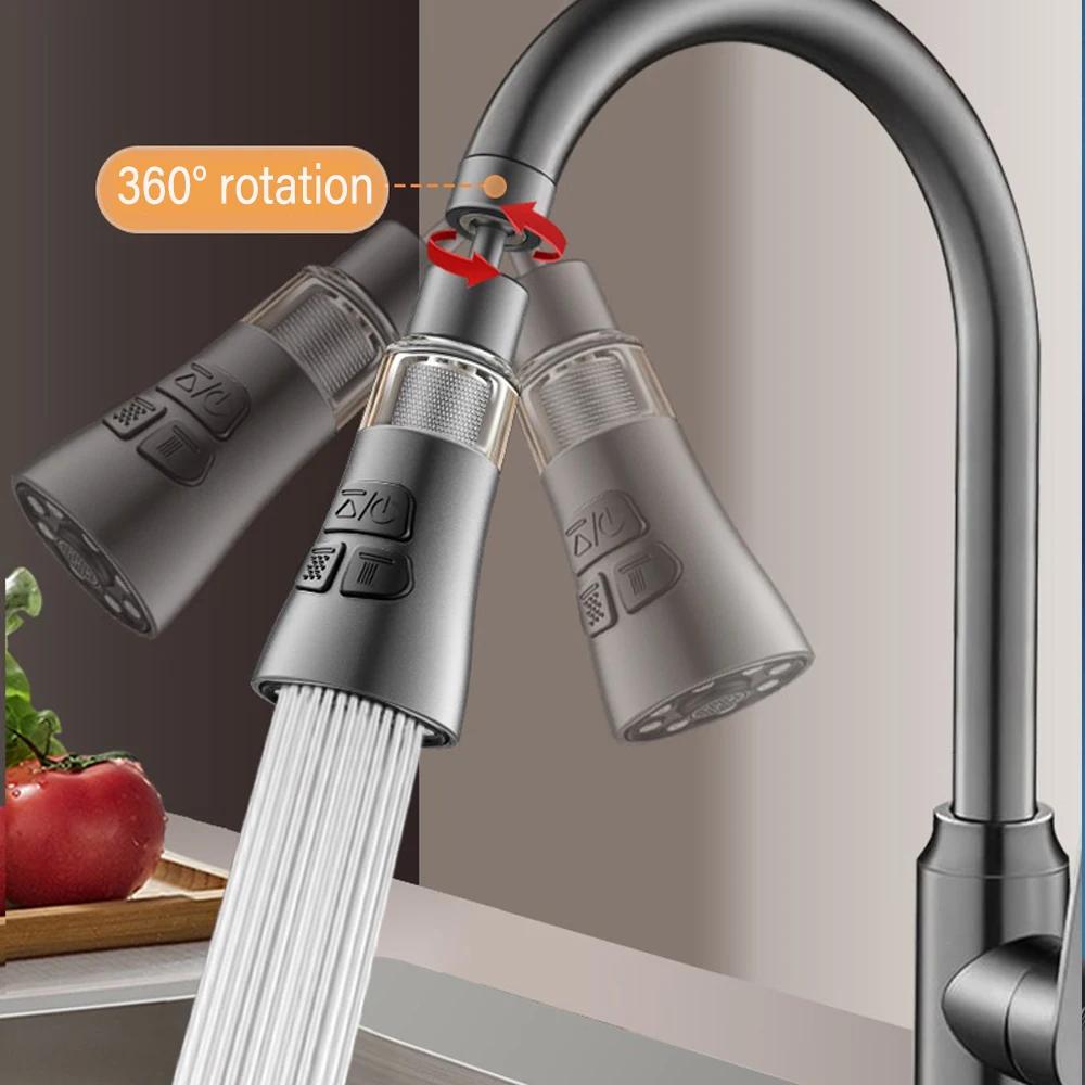 360° Universal Kitchen Faucet Extender With Filter Function Aerator Splash Filter Washbasin Faucet Bubbler Nozzle Aerator