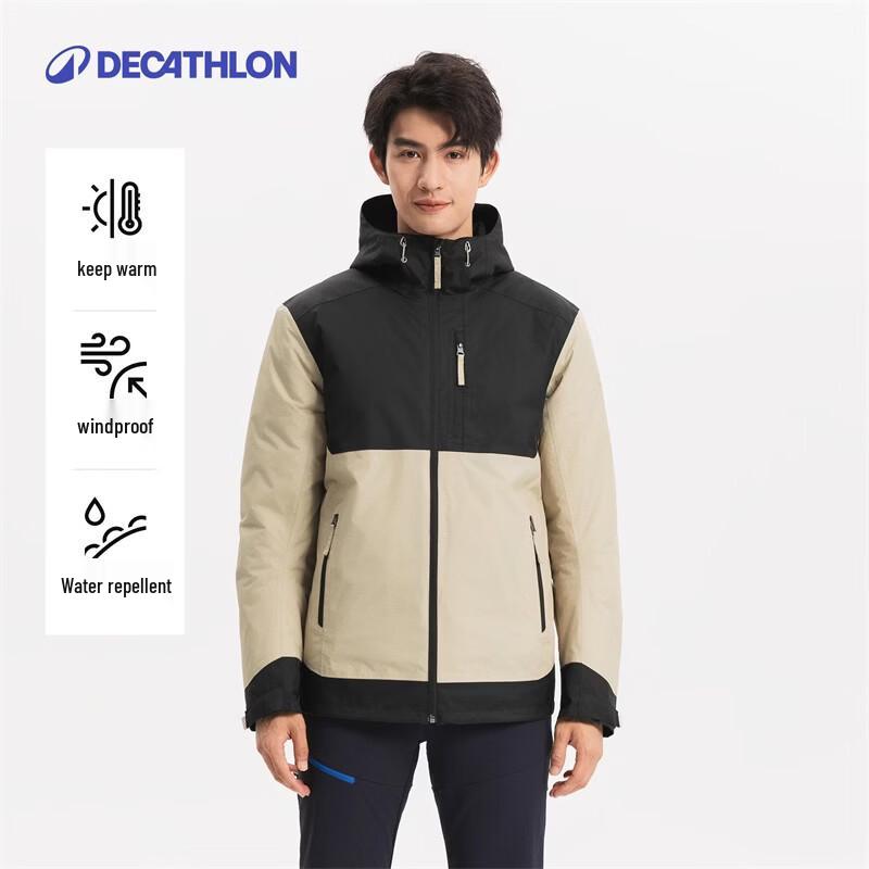 Decathlon Men's Thickened Winter Waterproof Windproof Jacket