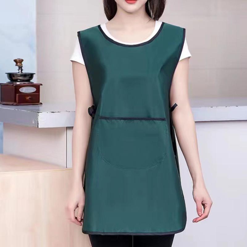 

Модные холщовые кухонные фартуки для женщин и мужчин, рабочий фартук для шеф-повара для гриля, ресторана, бара, кафе, красоты, маникюра, студии, униформа OneSize зелёный