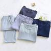 Men’s Casual Modal Pajamas Set: Long Sleeve & Pants with Pockets, Loose Fit, Plus Size, Perfect for Spring and Autumn