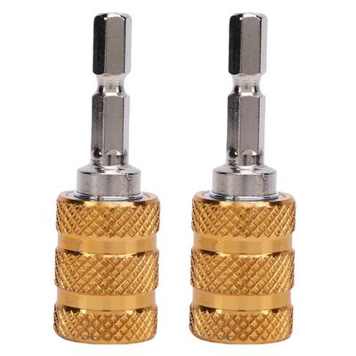 2PCS Electric Drill Bit Adapter Multifunctional User Friendly Hex Shank Self Locking Drill Bit Adapter Converter