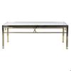 Side Table - DKD HOME DECOR - Glass and Steel - Grey - 110x60x40 Cm - Modern