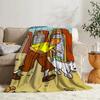 Anime Blanket Tintins Flannel Sofa Camp Nap Bedspread Soft Blanket Fleece Home Textile Birthday Gift Blanket Bedroom Decor