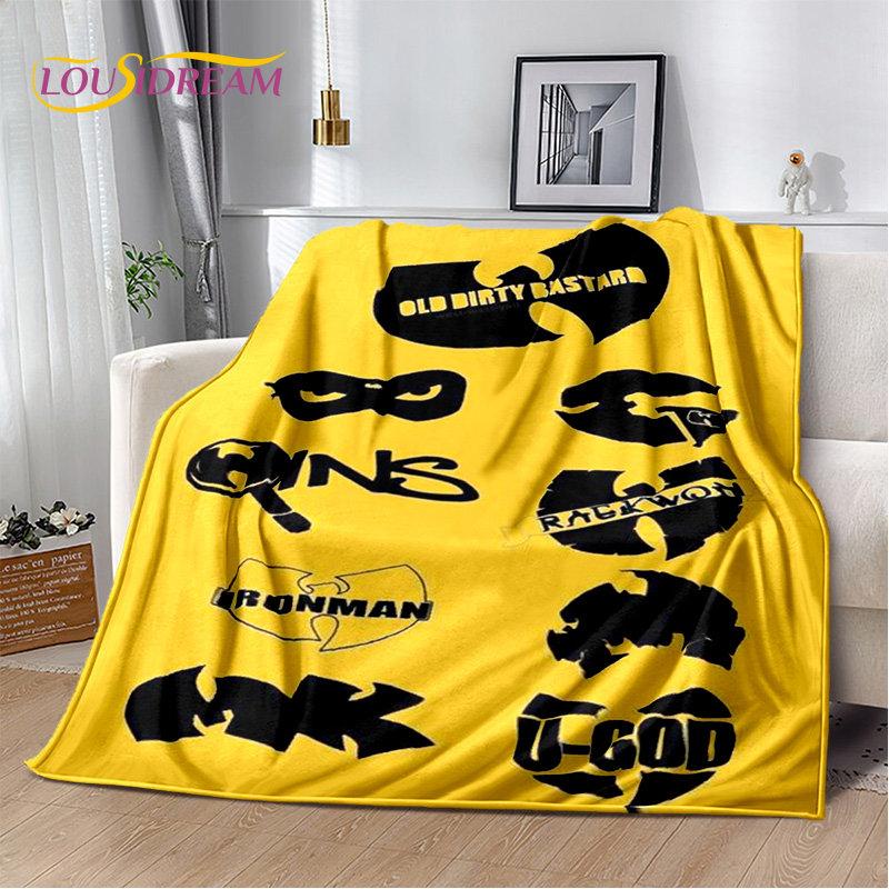 Wu T-TANG Clans Series Sign Soft Plush Blanket,Flannel Blanket Throw Blanket for Living Room Bedroom Bed Sofa Picnic Cover Kids