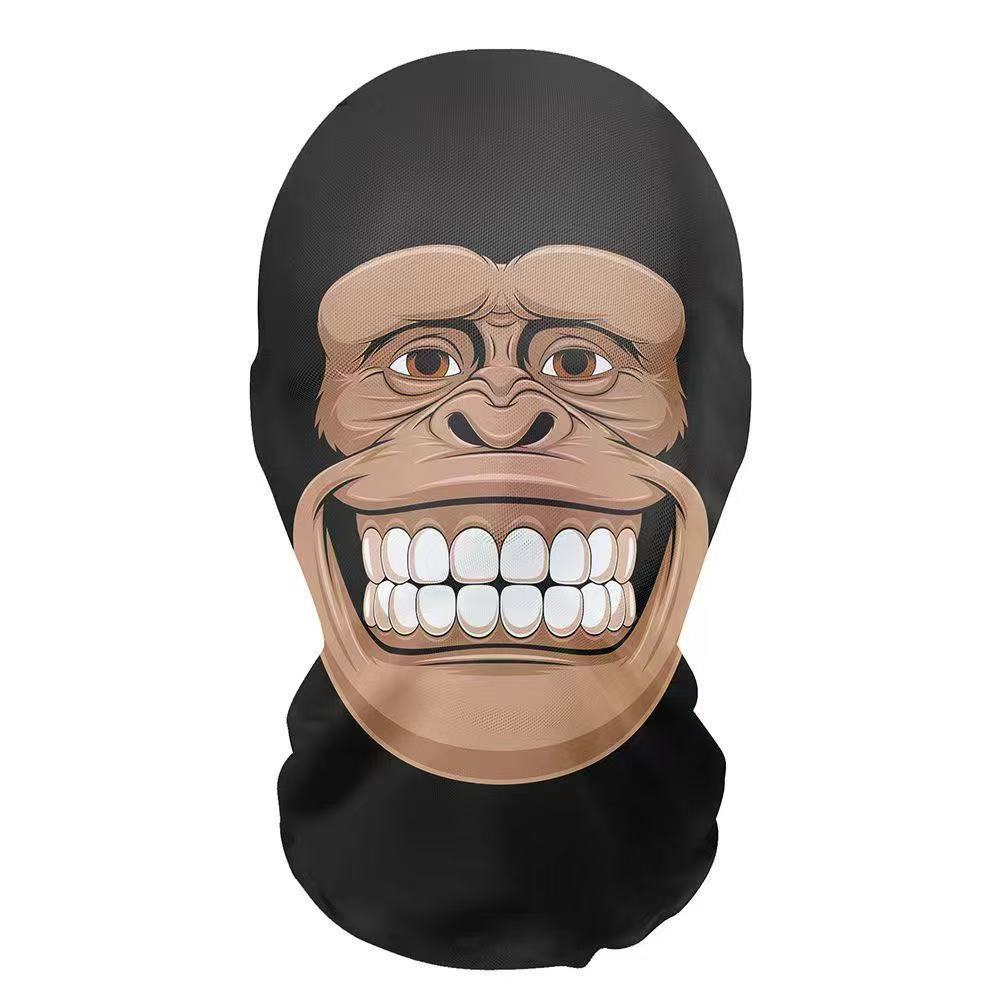 Volledig Gezichtsmasker Michael Jackson Stijl Anime Unisex Stofdicht Fietsen Sjaal, Hoofddeksel Cosplay Rollenspel Rekwisieten mask black