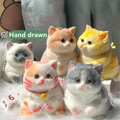 Grandi giocattoli per gatti in silicone con sollievo squishy, morbidi giocattoli per gatti per adulti e bambini
