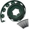 10M Garden Edging Borders with 30 Spikes No Dig Garden Border Edging Landscape Edging Border Kit for Garden Flower Beds Pavement