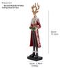 Resin Nutcracker Soldier Ornament with Christmas Wreath Gift Box