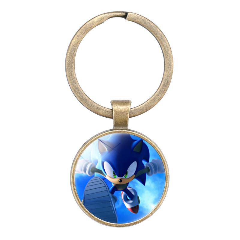 

Sonic The Hedgehog Time Stone Keychain Cartoon Style Key Accessory Mix Material StyleF