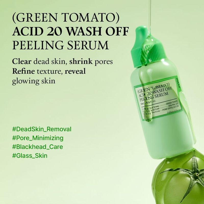 FULLY Sérum Peeling à l'Acide de Tomate Verte 20 Lavable