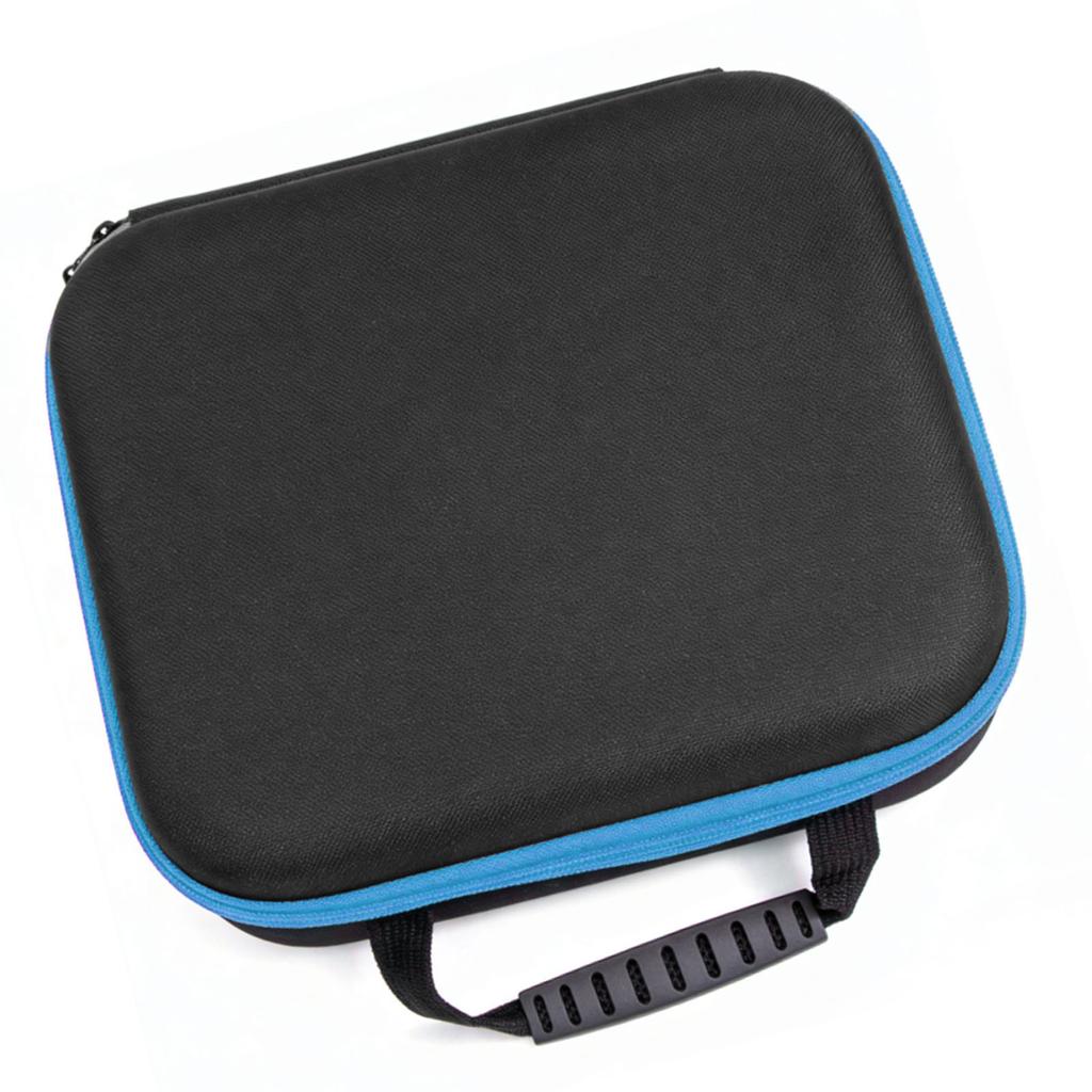 Hard EVA Tool Case Portable Tool Carrying Storage Bag for Cordless Drill Electric Scissors Light Blue Strip