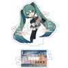 Vocaloid Hatsune Miku X Katsushika Hokusai iXima Die Cut Acrylic Stand Fine Wind  Clear Morning  Chibi 